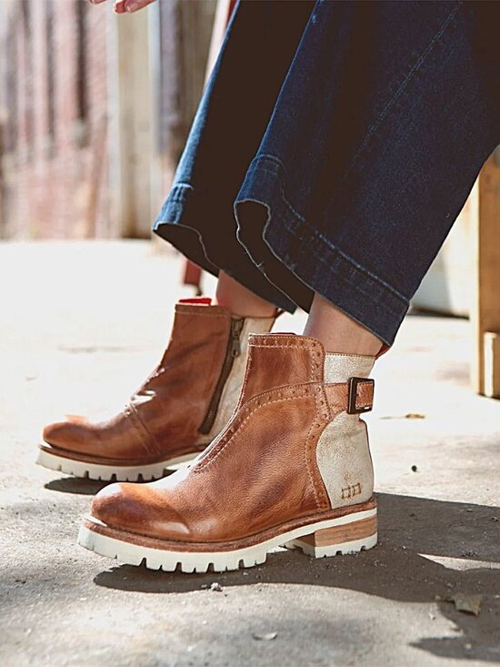 Bed Stu Shoes - BED/STU Brianna Ankle Booties Tan Rustic